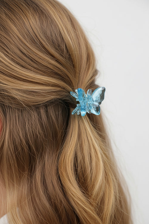 Blue Butterfly Hair Claw Clip